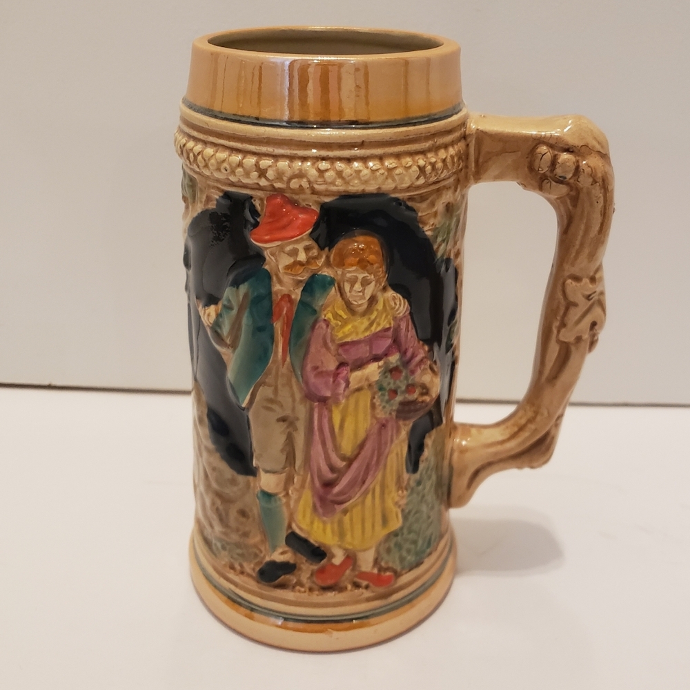 Octoberfest Multicolor German Collectible Ceramic Beer Stein 7" Tall